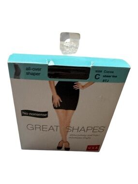 No nonsense Great Shapes Sheer Toe Shapewear Hosiery - Cocoa (Size C)